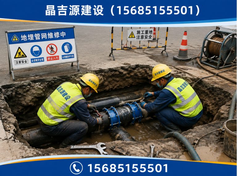 观山湖区地埋管网维修展示图